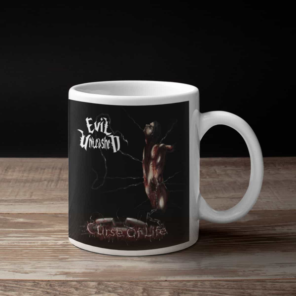 Evil Unleashed Coffee Mug, Evil Unleashed Curse of Life Coffee Mug