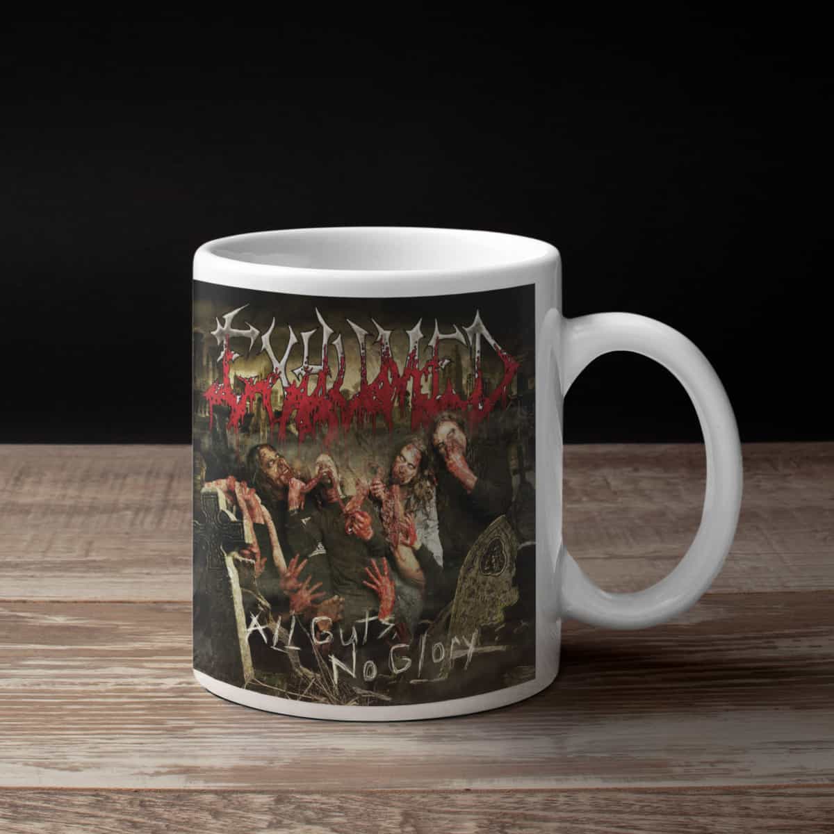 Exhumed Coffee Mug, Exhumed All Guts, No Glory Coffee Mug