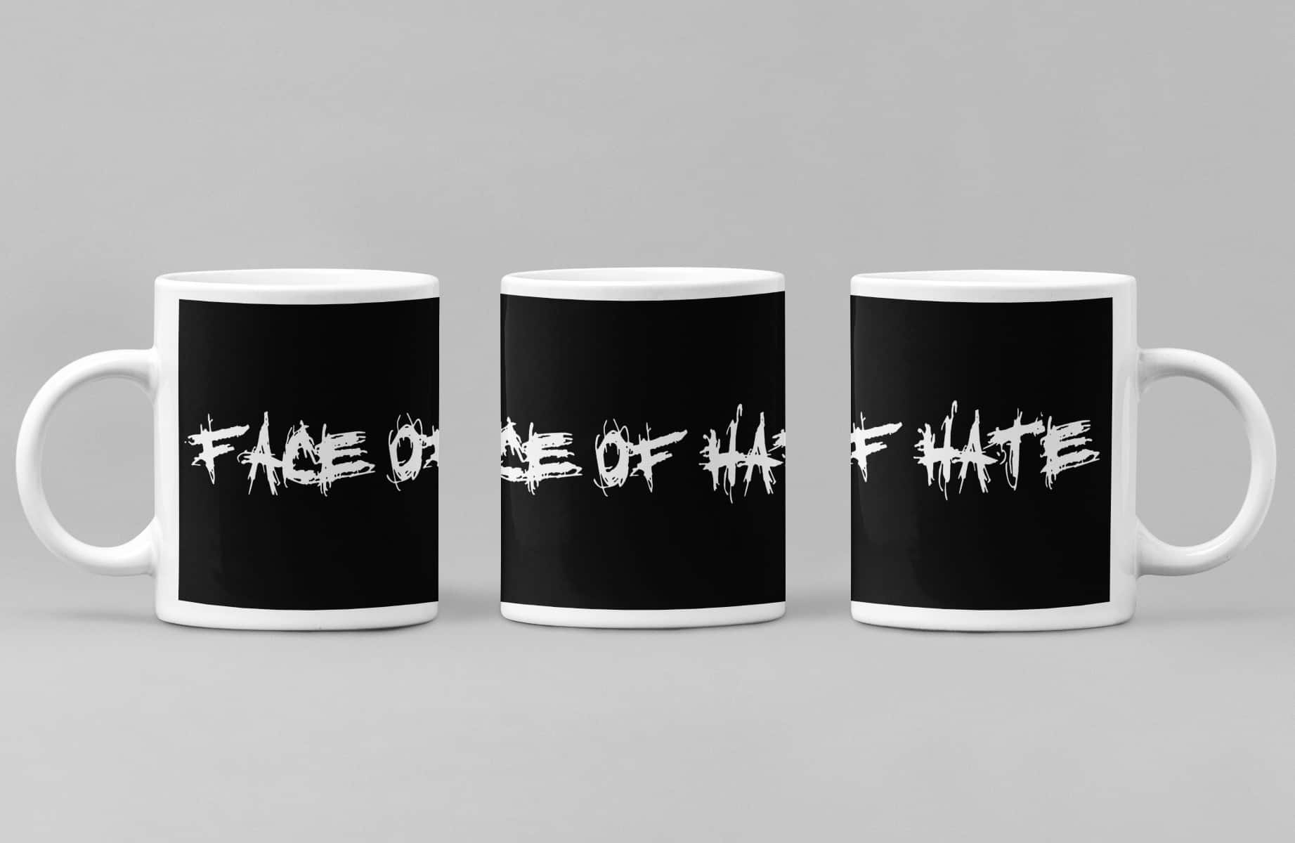 Face of Hate Coffee Mug, Face of Hate Logo Coffee Mug