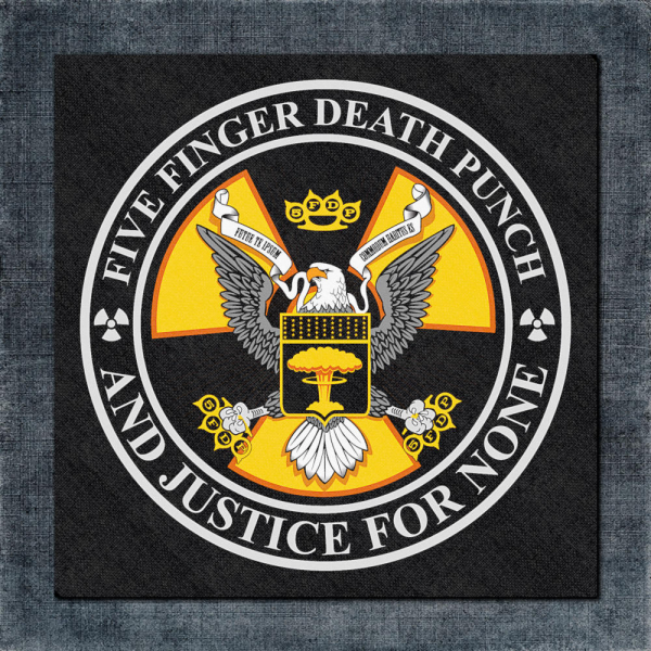 Five Finger Death Punch Back Patch, Five Finger Death Punch - 5FDP Artwork 2 Big Back Patch