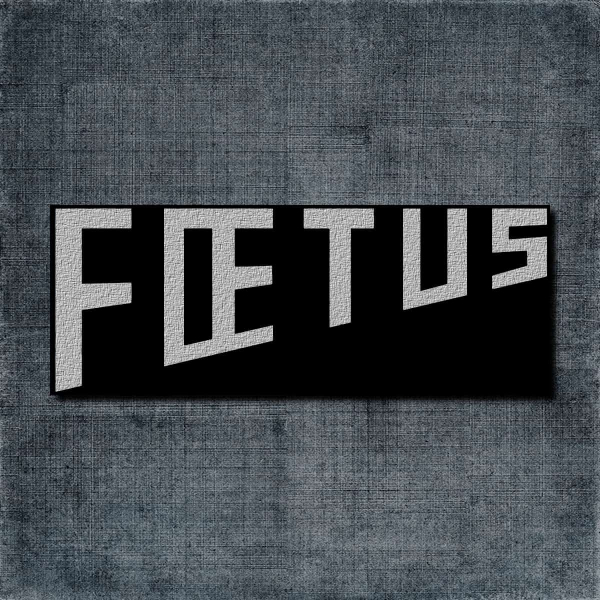 Foetus Back Patch, Foetus Logo Big Back Patch