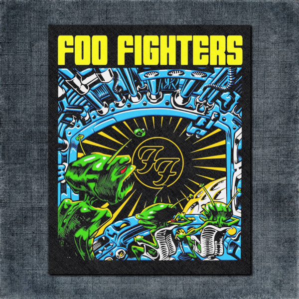 Foo Fighters Back Patch, Foo Fighters Artwork Big Back Patch