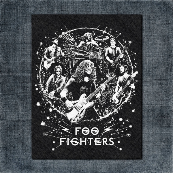 Foo Fighters Back Patch, Foo Fighters Artwork Big Back Patch