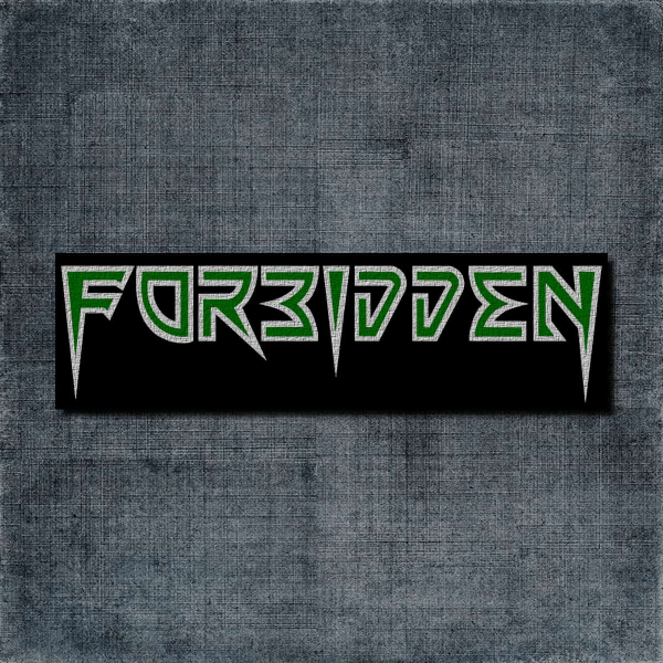 Forbidden Back Patch, Forbidden Logo Big Back Patch
