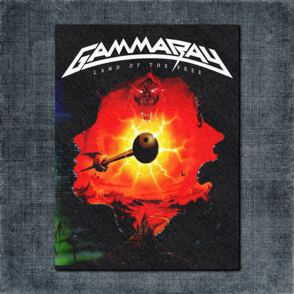 Gammaray Back Patch, Gammaray Land of The Free Big Back Patch