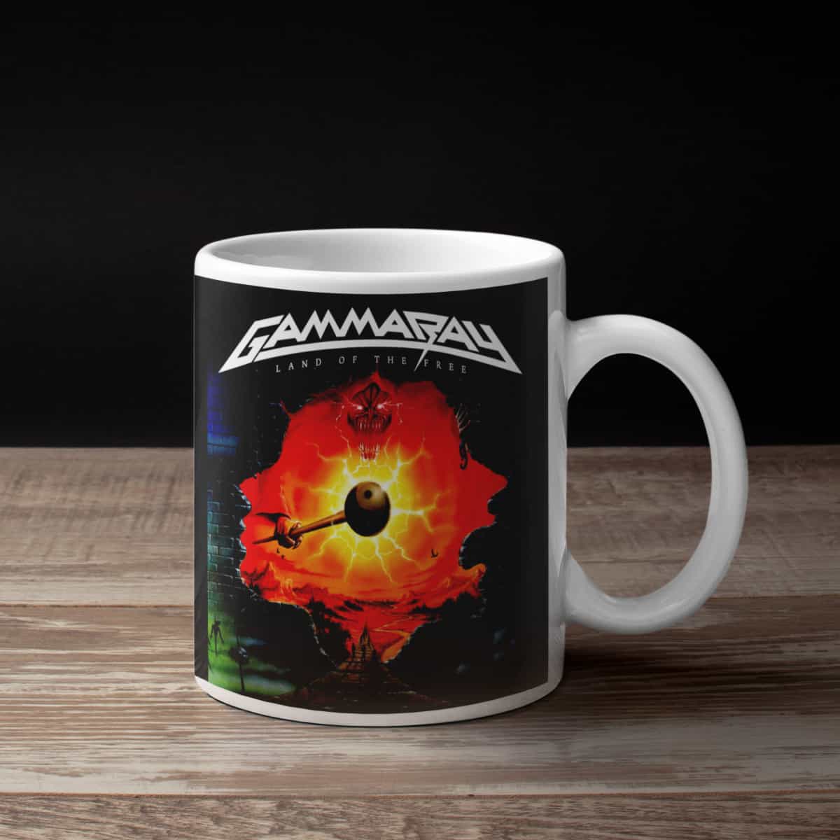 Gammaray Coffee Mug, Gammaray Land of the Free Coffee Mug