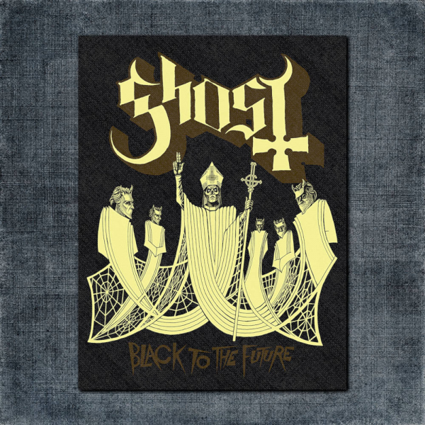 Ghost Back Patch, Ghost Black To The Future Big Back Patch