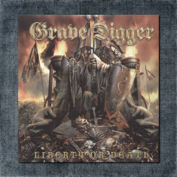 Grave Digger Back Patch, Grave Digger - Liberty Or Death Big Back Patch