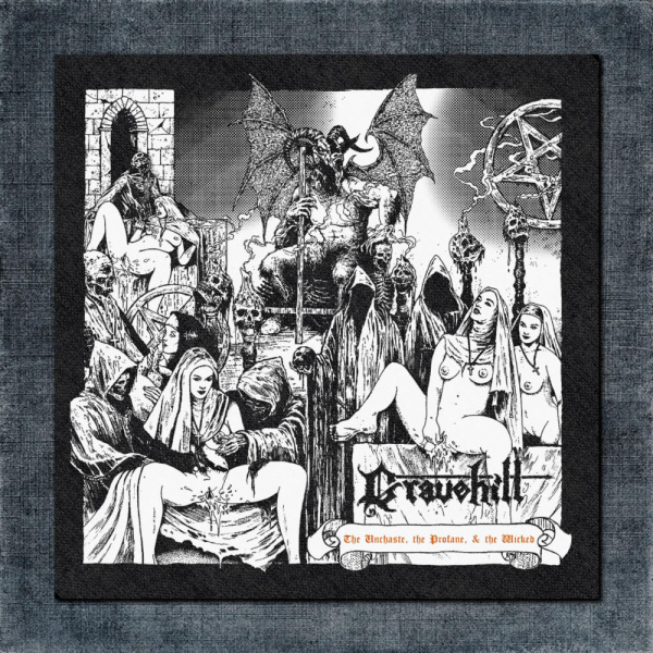 Gravehill Back Patch, Gravehill - The Unchaste, the Profane, & the Wicked Big Back Patch