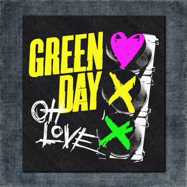 Green Day Back Patch, Green Day Oh Love Big Back Patch