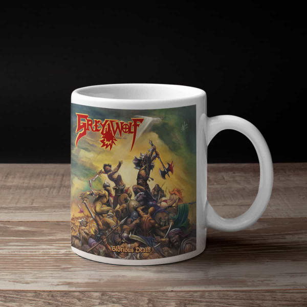 Grey Wolf Coffee Mug, Grey Wolf Glorious Death Coffee Mug
