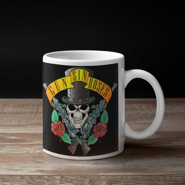 Gun Sin Roses Coffee Mug, Gun Sin Roses Artwork Coffee Mug
