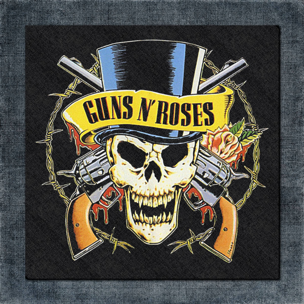 Guns n Roses Back Patch, Guns n Roses Artwork Big Back Patch