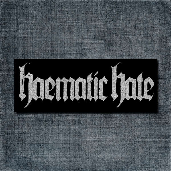 Haematic Hate Back Patch, Haematic Hate Logo Big Back Patch