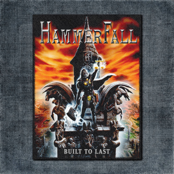 HammerFall Back Patch, HammerFall Built to Last Artwork Big Back Patch