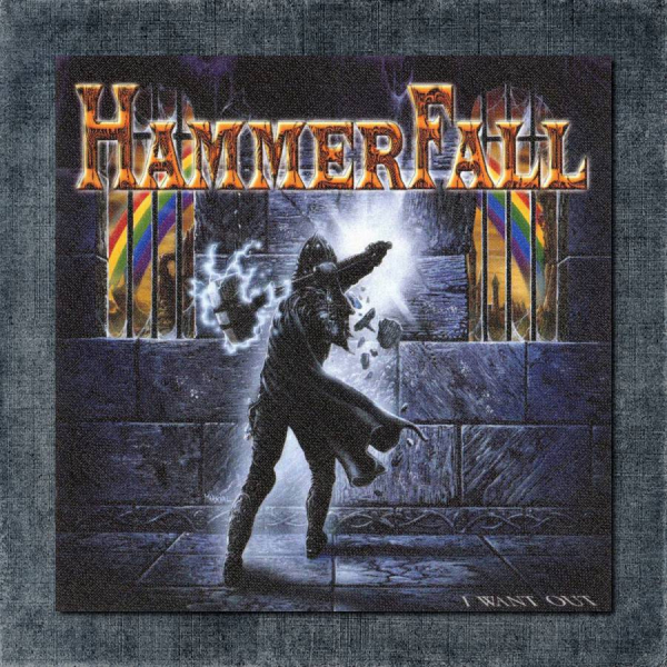 Hammerfall Back Patch, Hammerfall - I Want Out Big Back Patch