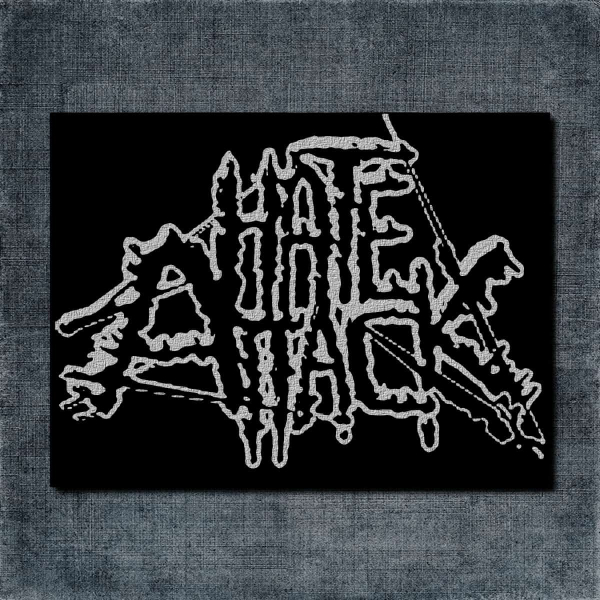 Hate Attack Back Patch, Hate Attack Logo Big Back Patch