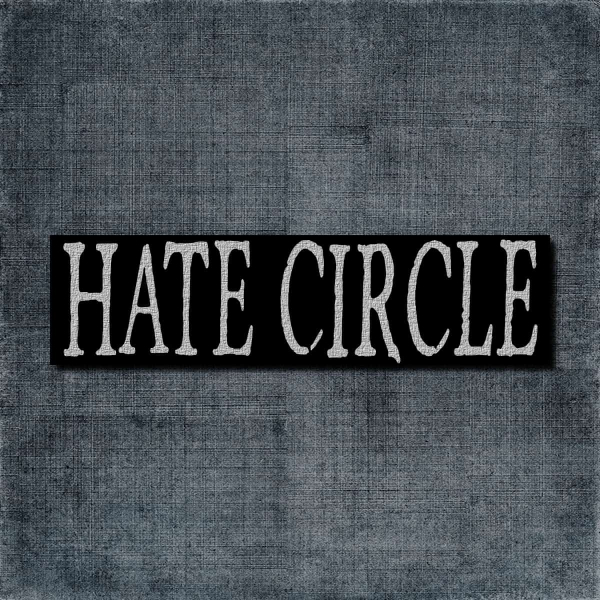 Hate Circle Back Patch, Hate Circle Logo Big Back Patch