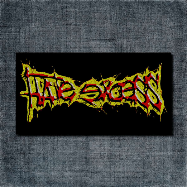 Hate Excess Back Patch, Hate Excess Logo Big Back Patch