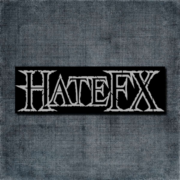 Hate FX Back Patch, Hate FX Logo Big Back Patch