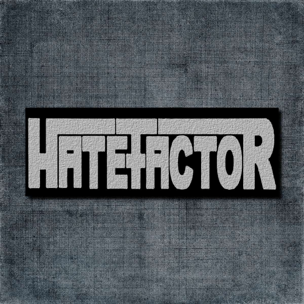 Hate Factor Back Patch, Hate Factor Logo Big Back Patch