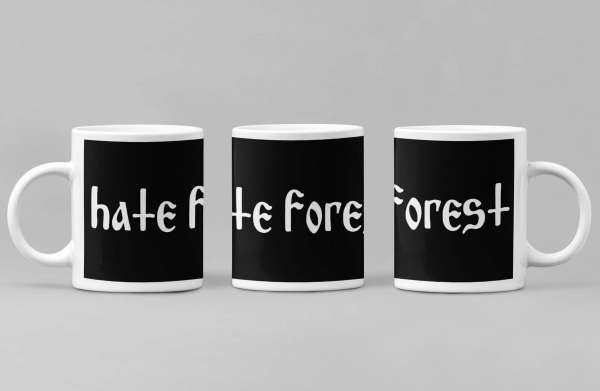Hate Forest Coffee Mug, Hate Forest Logo Coffee Mug