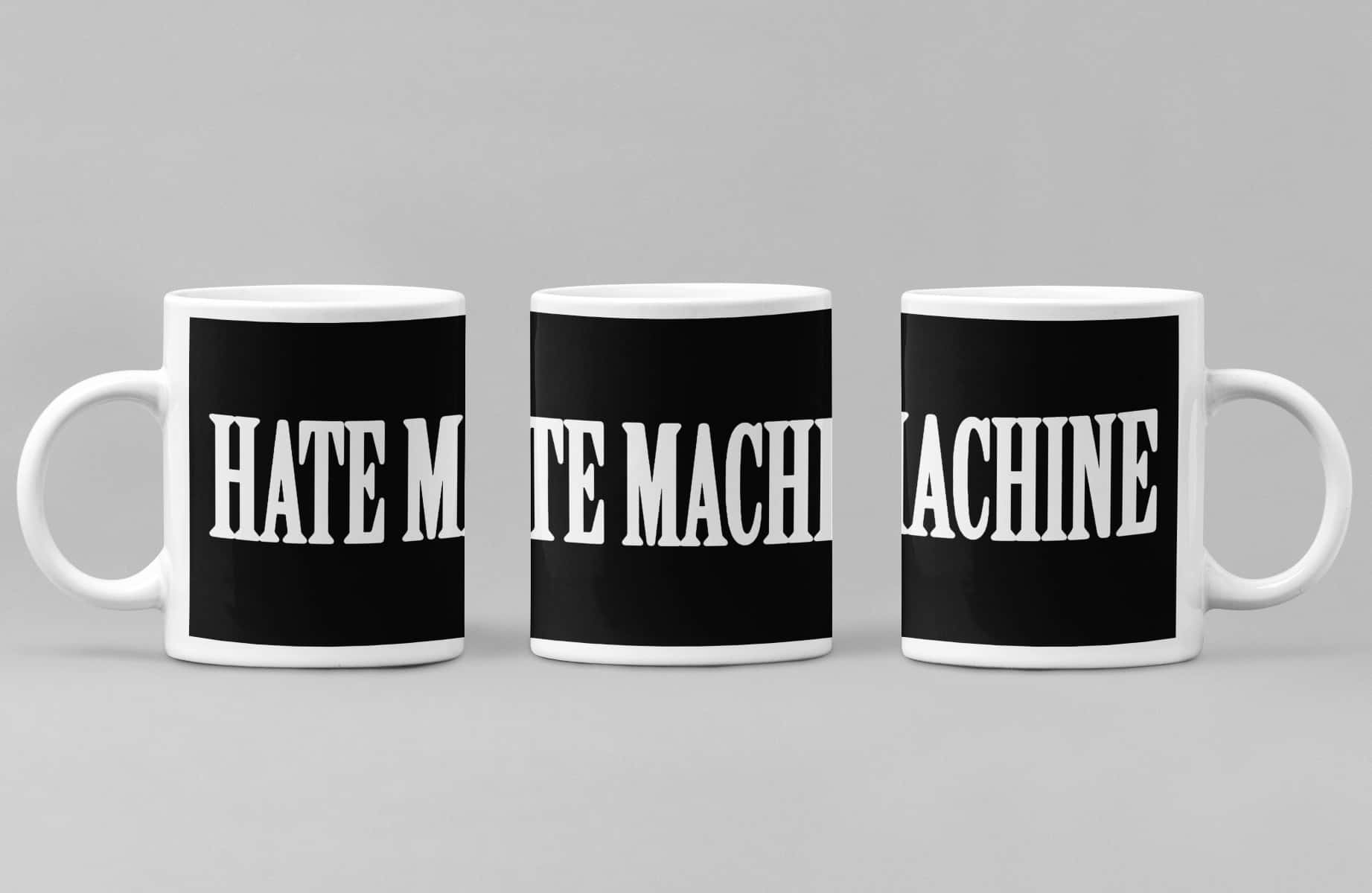 Hate Machine Coffee Mug, Hate Machine Logo Coffee Mug