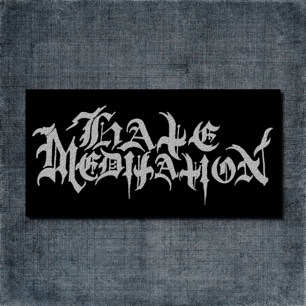 Hate Meditation Back Patch, Hate Meditation Logo Big Back Patch