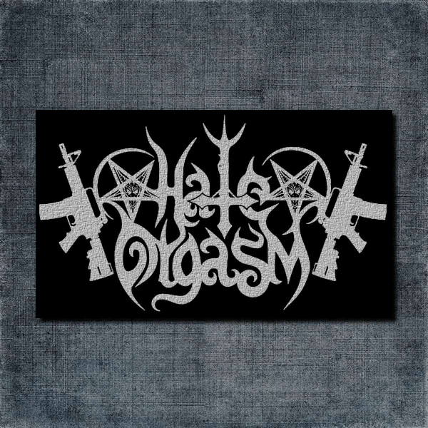 Hate Orgasm Back Patch, Hate Orgasm Logo Big Back Patch