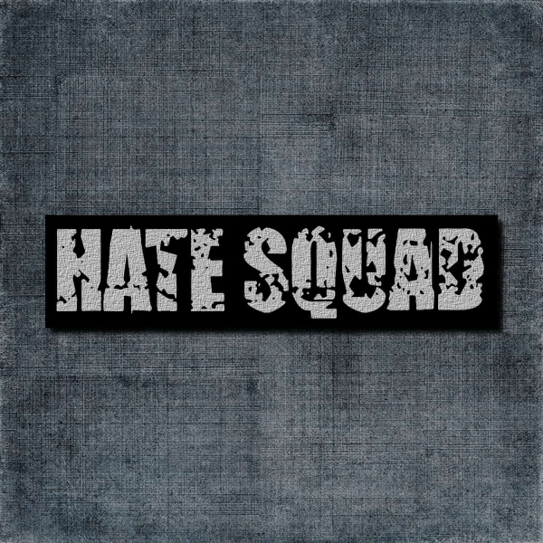 Hate Squad Back Patch, Hate Squad Logo Big Back Patch
