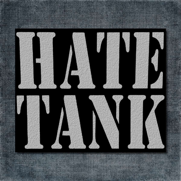 Hate Tank Back Patch, Hate Tank Logo Big Back Patch