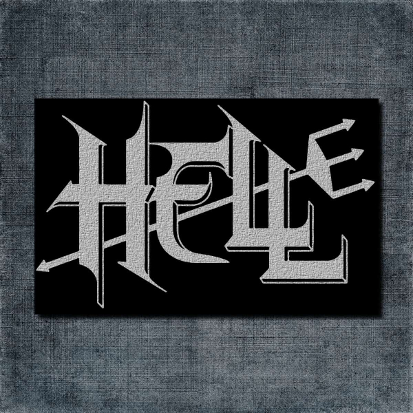 Hell Back Patch, Hell Logo Big Back Patch