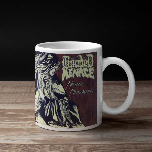 Hooded Menace Coffee Mug, Hooded Menace Necrotic Monuments Coffee Mug