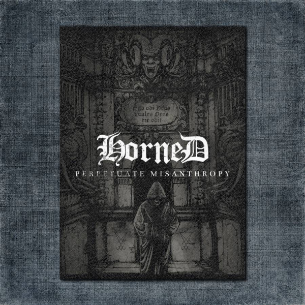 Horned Back Patch, Horned - Perpetuate Misanthropy Big Back Patch