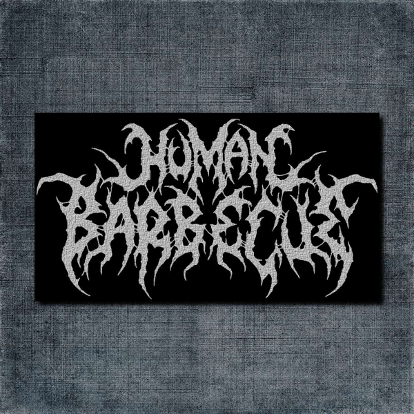 Human Barbecue Back Patch, Human Barbecue Logo Big Back Patch
