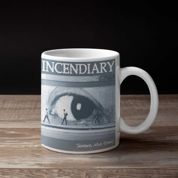 Incendiary Band Coffee Mug, Incendiary Thousand Mile Stare Mug