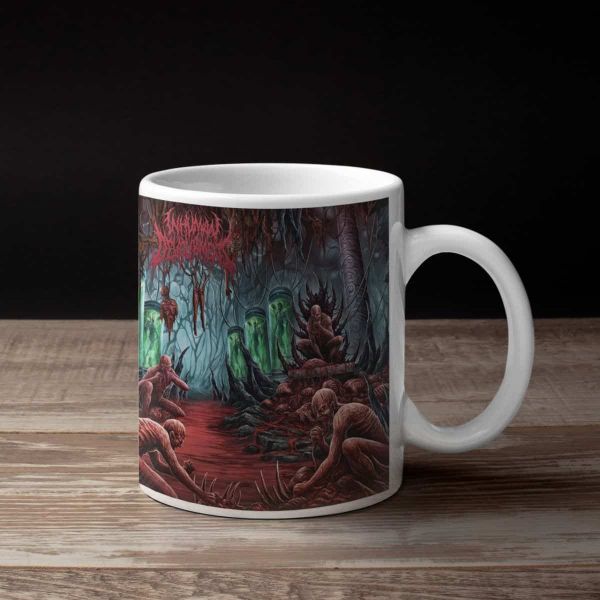 Inhuman Devourment Band Coffee Mug, Inhuman Devourment Transcend Through Depravity Mug
