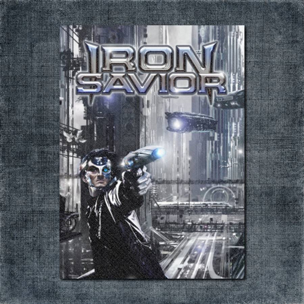 Iron Savior Back Patch, Iron Savior - Megatropolis Big Back Patch