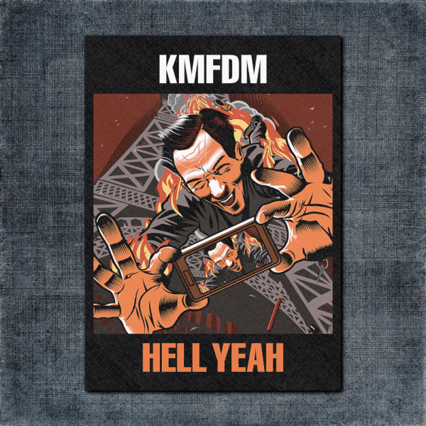 KMFDM Back Patch, KMFDM Hell Yeah Big Back Patch