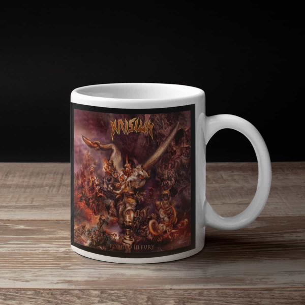 Krisiun Coffee Mug, Krisiun Forged In Fury Coffee Mug