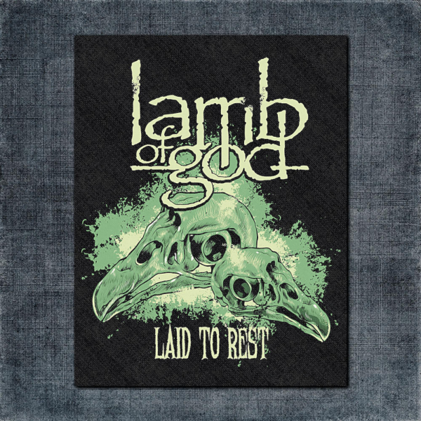 Lamb Of God Back Patch, Lamb Of God Laid To Rest Big Back Patch