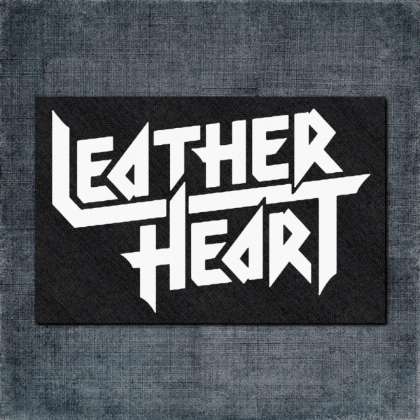 Leather Heart Back Patch, Leather Heart Logo Big Back Patch