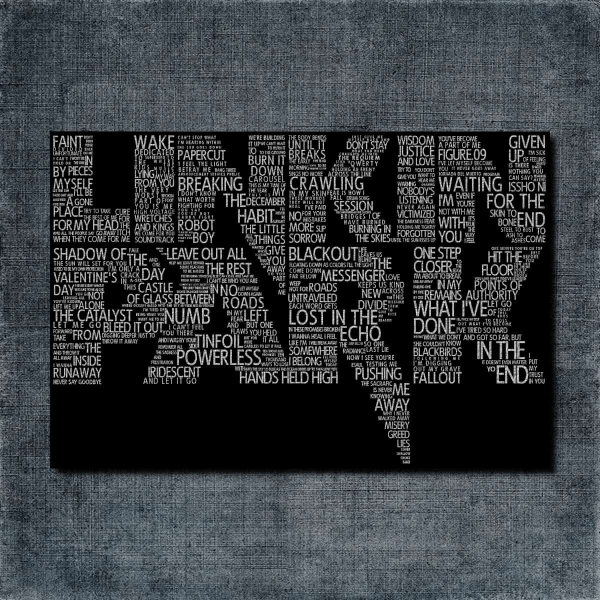 Linkin Park Back Patch, Linkin Park Logo Big Back Patch