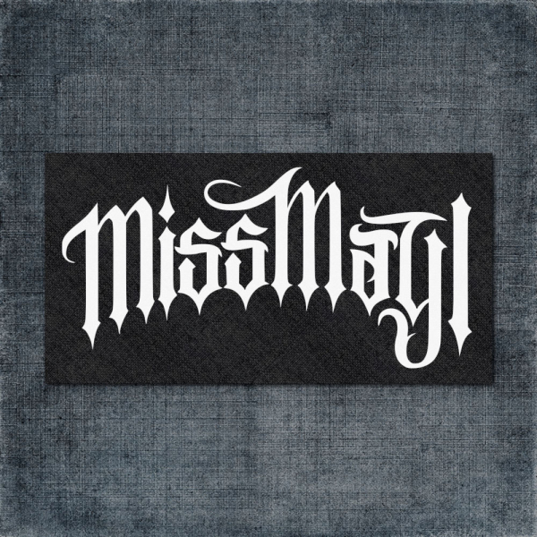 Miss May I Back Patch, Miss May I Band Logo Big Back Patch, Metalcore Merchandise