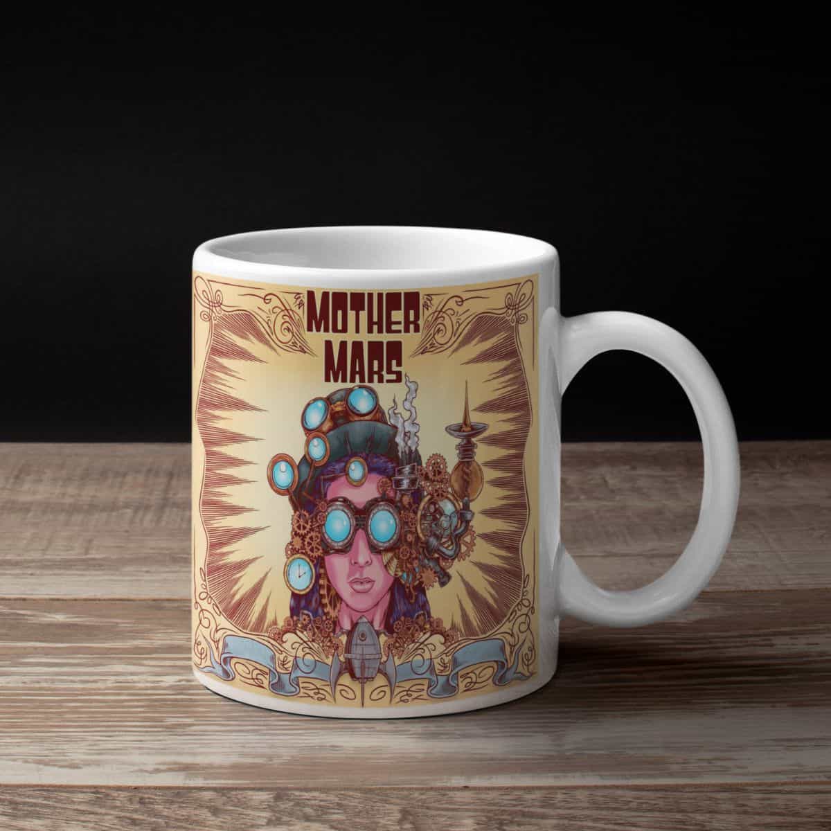 Mother Mars Coffee Mug, Mother Mars Space Girl Mug