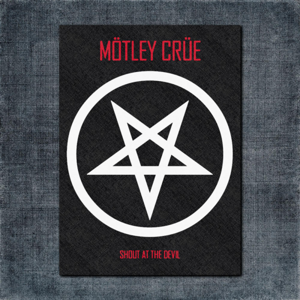 Mötley Crüe Back Patch, Mötley Crüe Shout At The Devil Big Back Patch