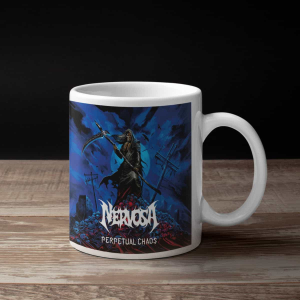Nervosa Coffee Mug, Nervosa Perpetual Chaos Coffee Mug