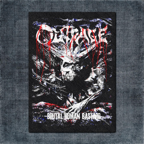 Outrage Back Patch, Outrage Brutal Human Bastard Big Back Patch
