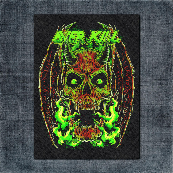 Over Kill Back Patch, Over Kill Artwork Big Back Patch