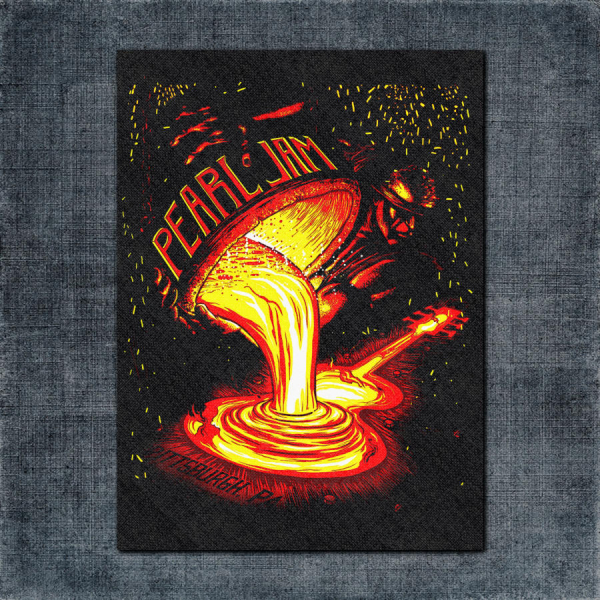 Pearl Jam Back Patch, Pearl Jam Artwork Big Back Patch